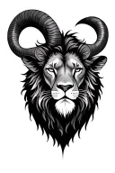 Leo, aries, Sagittarius, capricorn sign made tattoo design idea