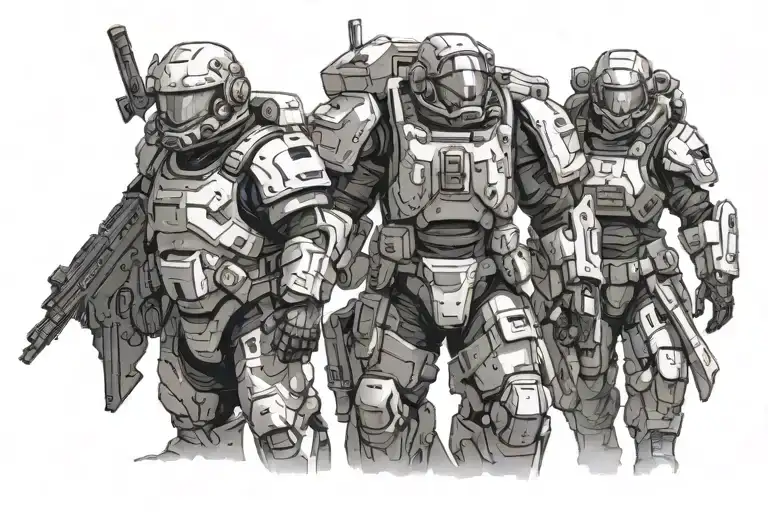 helldivers 2 tattoo design idea