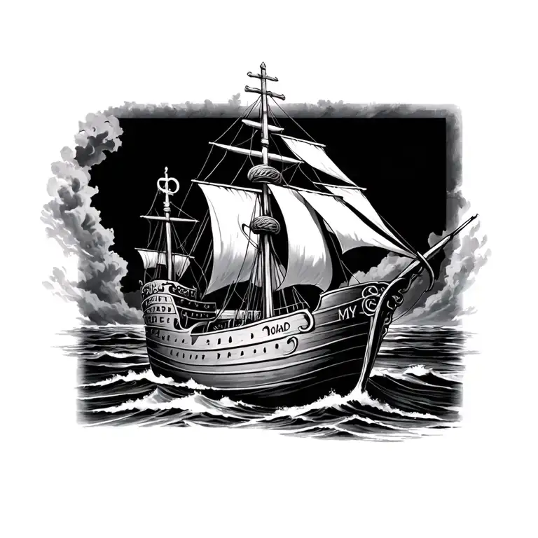 nave cross anchor knot ship in memory of my dad tattoo design idea