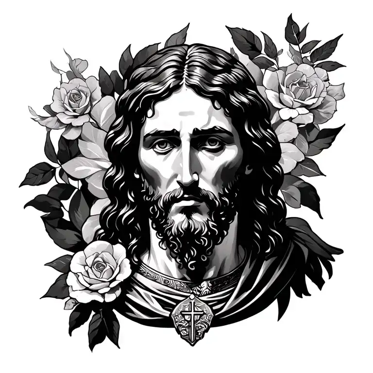 Jesus Christ the lord will fight for you; you need only to be still tattoo design idea