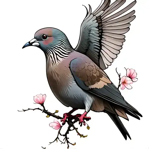 Mourning Dove tattoo design idea