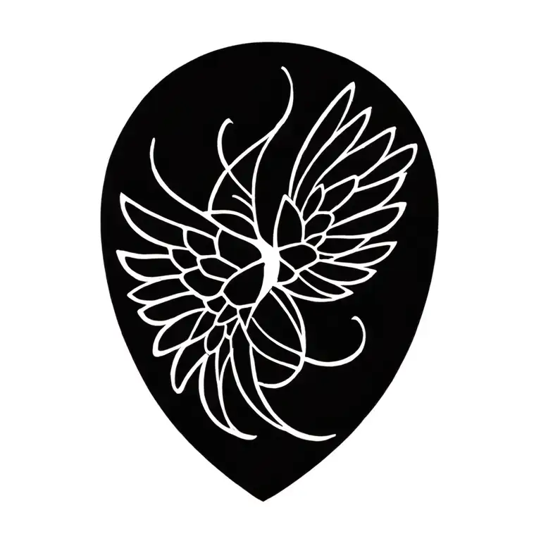 wings tattoo design idea