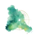 birth chart graph morphing tattoo design idea