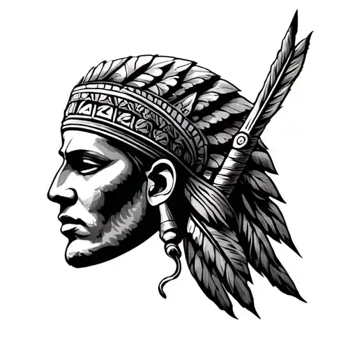 Generate a tattoo representing huascar, libra zodiac sign, higuey Dominican Republic and Huayna Cápac tattoo design idea