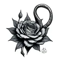 wishbone tattoo design idea