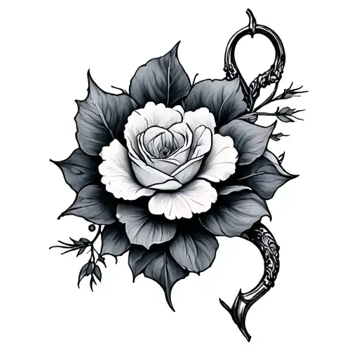 wishbone tattoo design idea