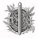 Ogham tattoo design idea