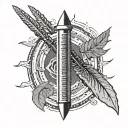 Ogham tattoo design idea