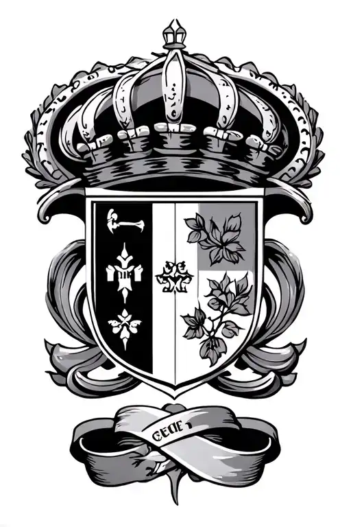 Portuguese crest type tatoo tattoo design idea