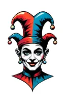 jester hat tattoo design idea