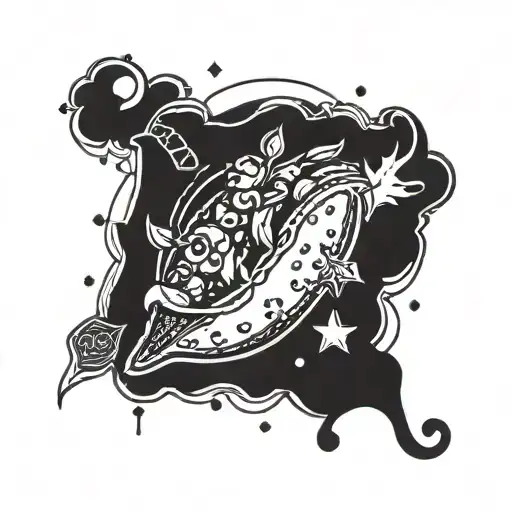 pickle design incorporating symbols tattoo design idea
