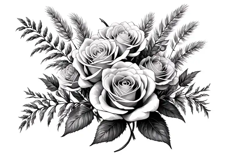 - [ ] Pampas grass- [ ] Roses - [ ] Secret (sign or Shh) - [ ] Orangery (Orange) - [ ] Bottle Thyme - [ ] Rings- [ tattoo design idea