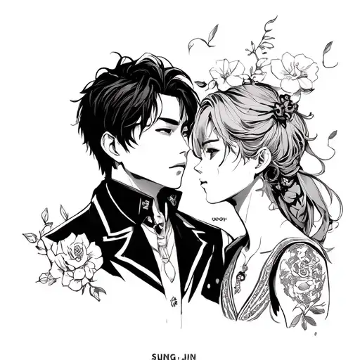 sung Jin woo and igris  tattoo design idea