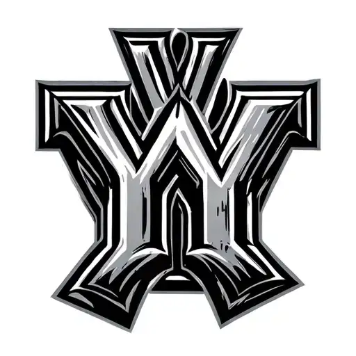 letter y combined with for my family gun ski mask hustle tattoo design idea