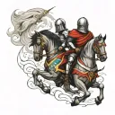 medieval knights  tattoo design idea