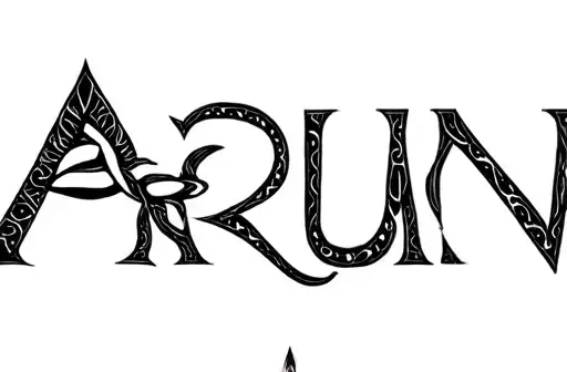 "Arjun" tattoo design idea