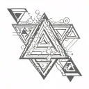 trinity triangle  tattoo design idea