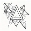 trinity triangle  tattoo design idea