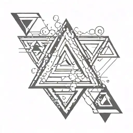 trinity triangle  tattoo design idea