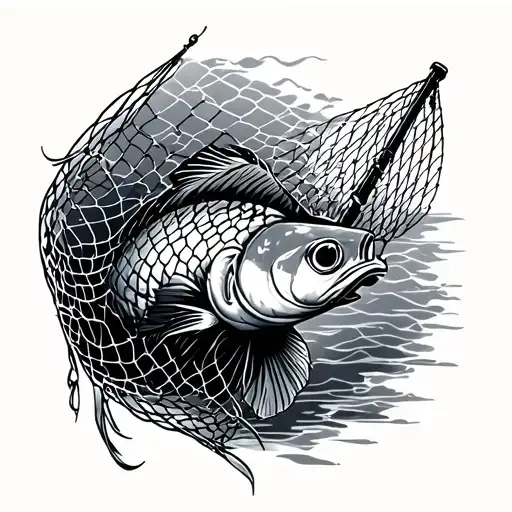 Fishing Net tattoo design idea
