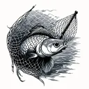 Fishing Net tattoo design idea