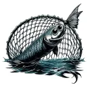 Fishing Net tattoo design idea