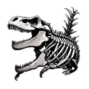 Dinosaur Skeleton tattoo design idea