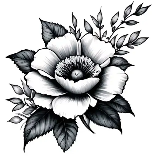 mai flower always and forever tattoo design idea