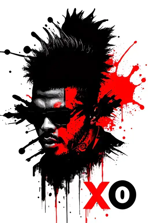 xo the weeknd XO logo tattoo design idea