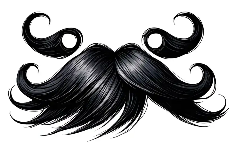 "De Valdivielso" Mustache tattoo design idea