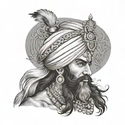 sikh warrior tattoo design idea