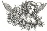 sexy whore with tattoos tattoo design idea