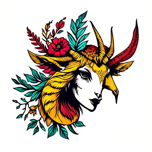 cancer virgo sagittarius zodiac sign tattoo design idea