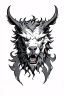 cerberus head tattoo design idea