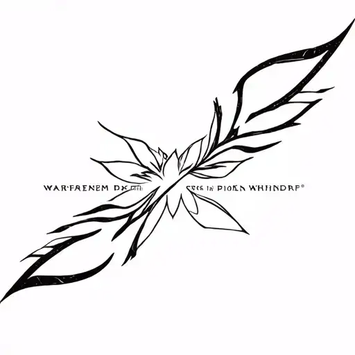 Warframe lotus with orokin words tattoo design idea