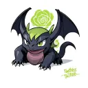Toothless tattoo design idea