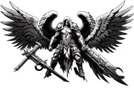 Warhammer 40k Dark Angels tattoo design idea