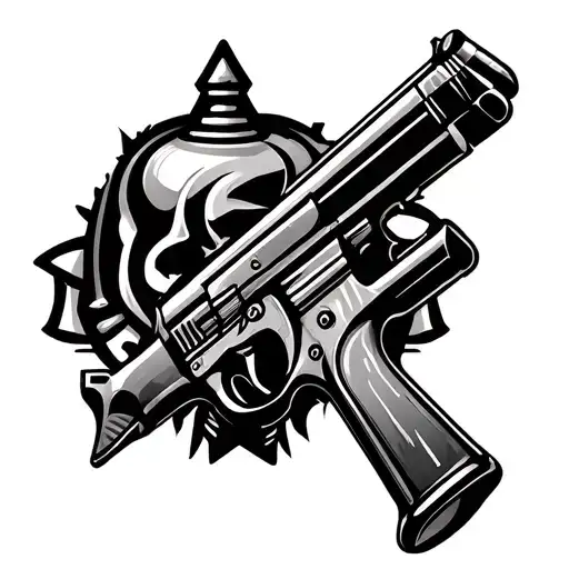 Wu Tang CHESS ARMY W BULLET STRANGE MUSIC GUN tattoo design idea
