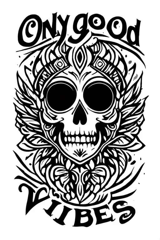 Only good vibes  tattoo design idea