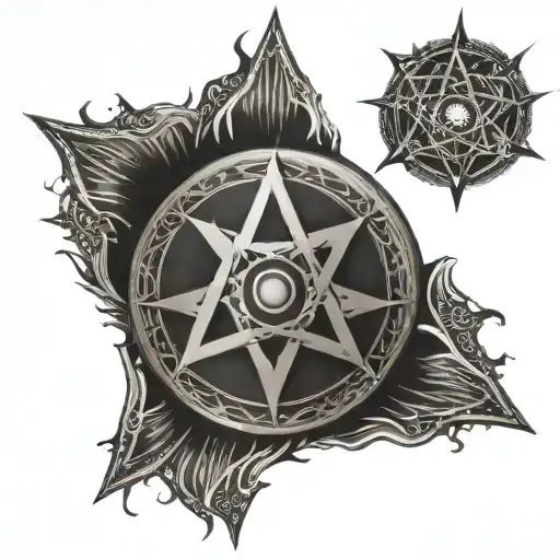 supernatural anti possession symbol simple tattoo design idea