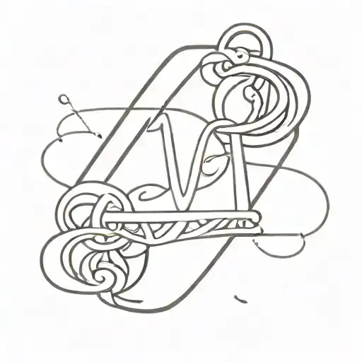 Vivienne Westwood logo outline tattoo tattoo design idea