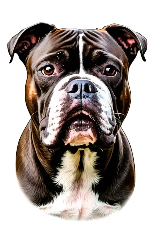 Staffordshire bull terrier tattoo design idea