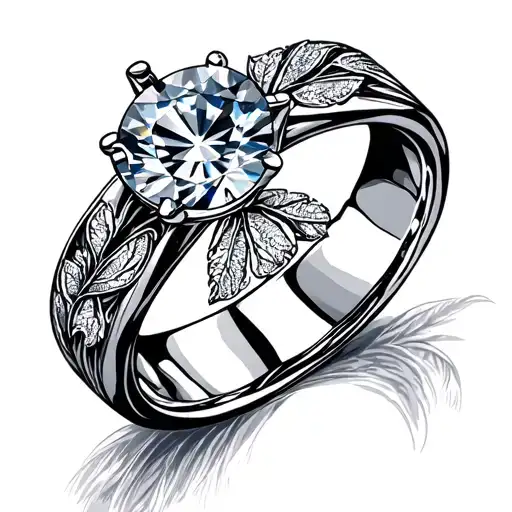 Wedding Ring tattoo design idea