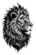 Lion full body tattoo design idea