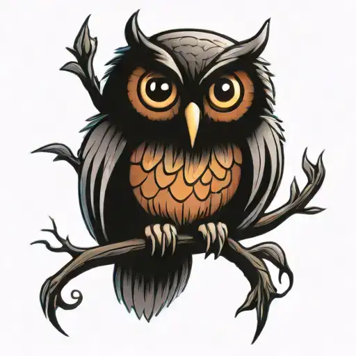 Owl, 30-11-12, Solitude tattoo design idea