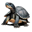 shellback turtle tattoo design idea