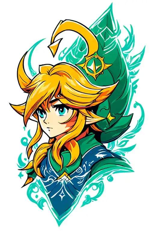 zelda ocarina of time tattoo design idea