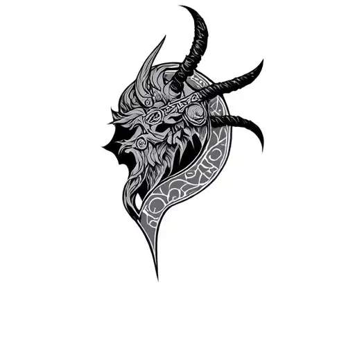 Coverup Norse Mythology tattoo design idea