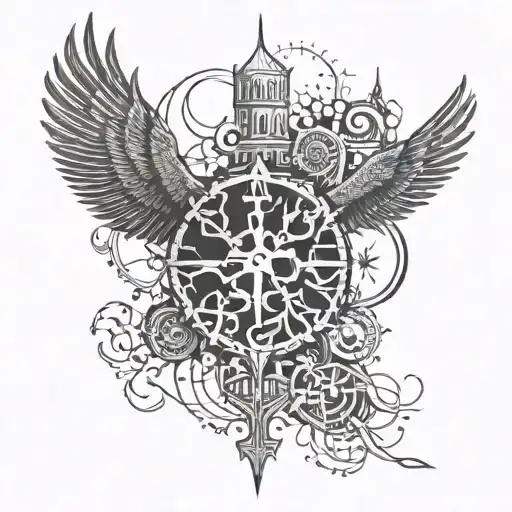 Sarajevo, Prozor-Rama and Long War motives tattoo design idea