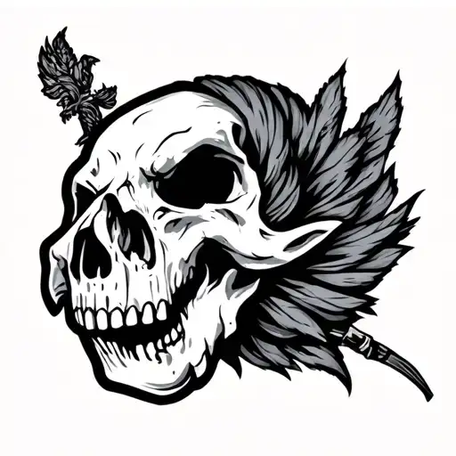 undefeated tattoo design idea